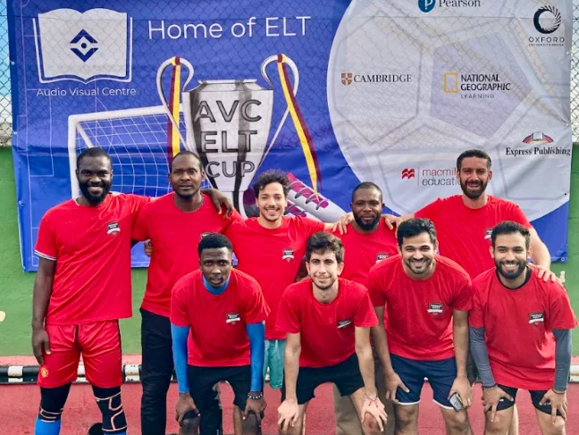 Ascencia Malta football team posing at the AVC ELT Cup tournament