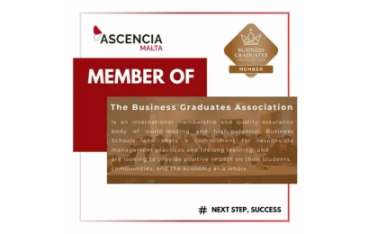 Ascencia Malta Joins the Prestigious Business Graduates Association (BGA)