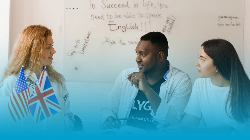 Ascencia Malta General English course with international students improving English communication skills in a collaborative classroom.