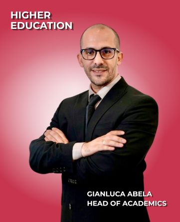 Portrait of Gianluca Abela, Head of Academics at Ascencia Malta Higher Education